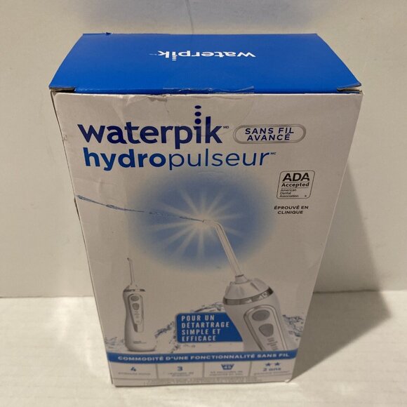 Waterpik Cordless Advanced Water Flosser 3 Pressure Settings White WP-560CD - Picture 3 of 6